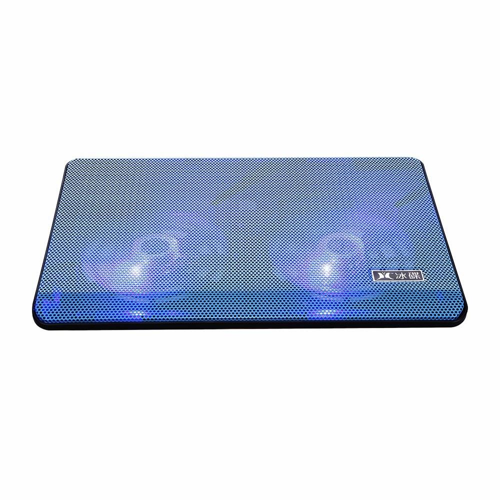 Others |   High-performance Laptop Cooler Laptop Cooling Pad Double Fans Cooler with Two USB Ports Support for Laptops Under 17 inch Blue Computer Peripherals Others