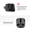 Others |   High Quality Swiss Embedded Conversion Plug 5-hole Adaptor Plug Swiss Plug to Universal Socket Travel Plug Adapter Black Computer Peripherals Others