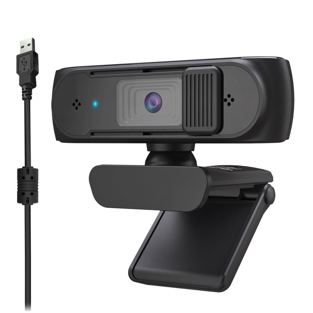 Others |   HXSJ S2 USB Webcam 2.5K FHD PC 5MP Webcam with AF Light Correction and Dual Mics for Video, Teaching with Privacy Cover Black Computer Peripherals Others