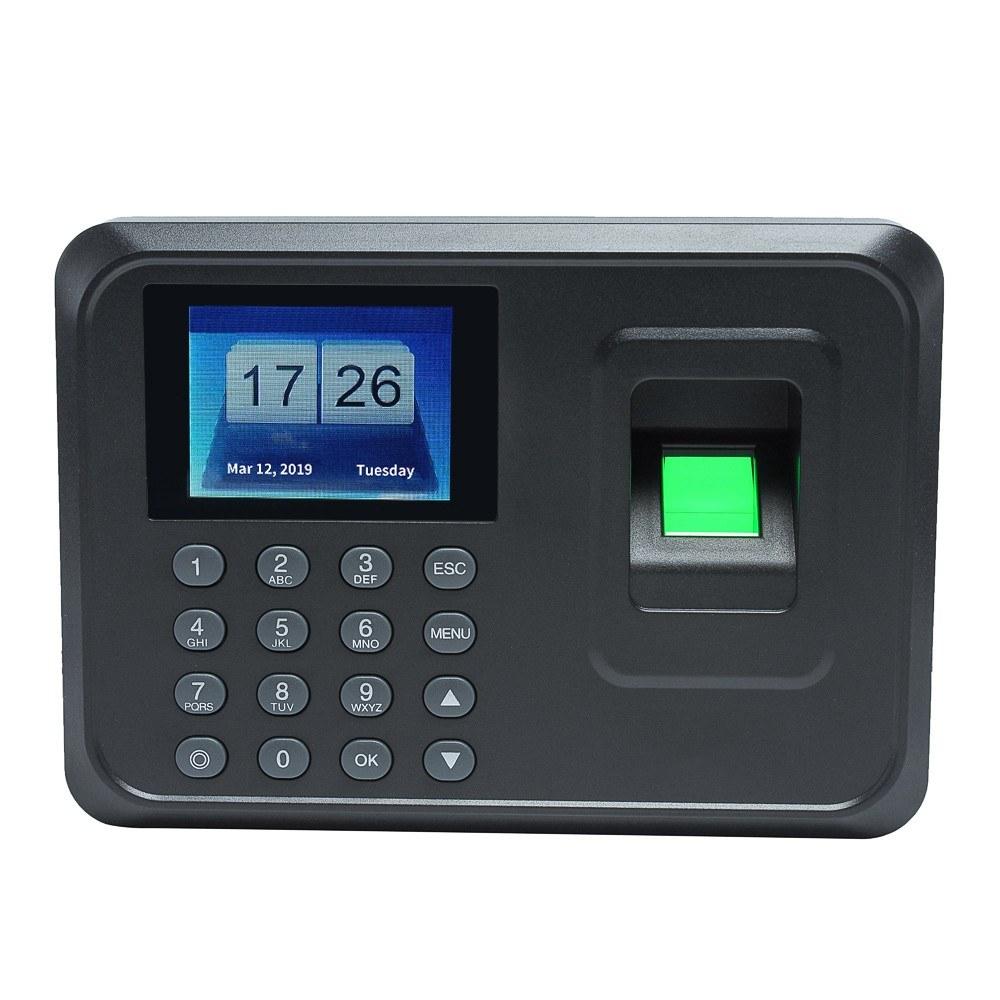 Others |   Intelligent Biometric Fingerprint Password Attendance Machine Employee Checking-in Recorder 2.4 inch TFT LCD Screen DC 5V Time Attendance Clock Computer Peripherals Others