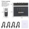 Others |   KCEVE 4K@60Hz Switch 4 Port USB Switcher Selector 4 in 1 Out Switcher with Remote Control Sync Output Audio&Video Computer Peripherals Others