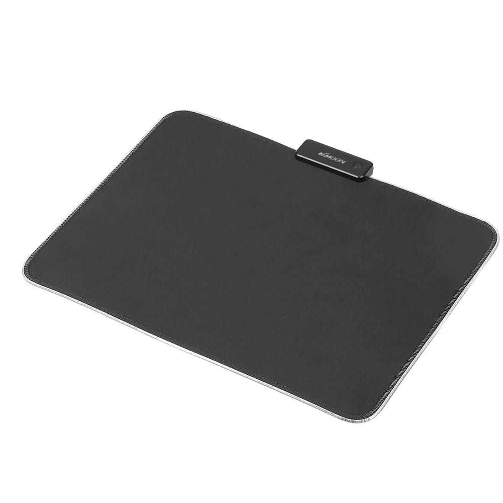 Others |   KKmoon 340*245*4mm RGB Soft Gaming Mouse Pad Glowing Mouse Pad Anti-slip Natural Rubber Computer Mousepad with Locking Edge Computer Peripherals Others