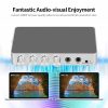 Others |   KM200 Karaoke Sound Mixer Portable Digital Stereo Audio Echo System 4K/2K HDMI Karaoke Amplifier with Dual Microphone EU Plug Computer Peripherals Others