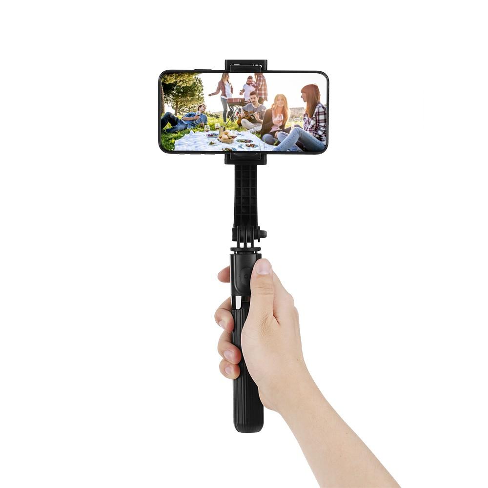 Others |   L08 Gimbal Stabilizer Selfie Stick Tripod BT4.0 Wireless Aluminum Alloy Foldable Selfie Stick Tripod for Smartphone Black Computer Peripherals Others