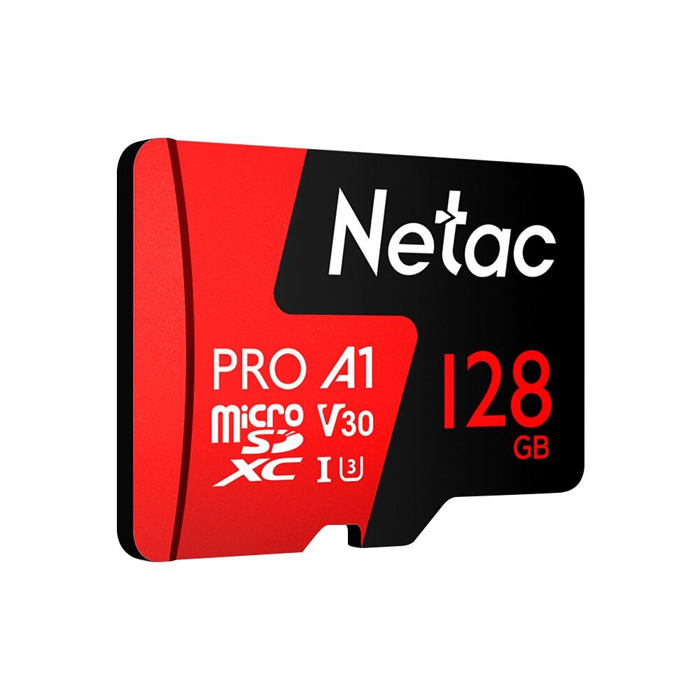 Others |   Netac P500 PRO Class 10 128GB Micro SDXC TF Memory Card Data Storage High Speed 98MB/s V30/UHS-I U3 Drives & Storage Others