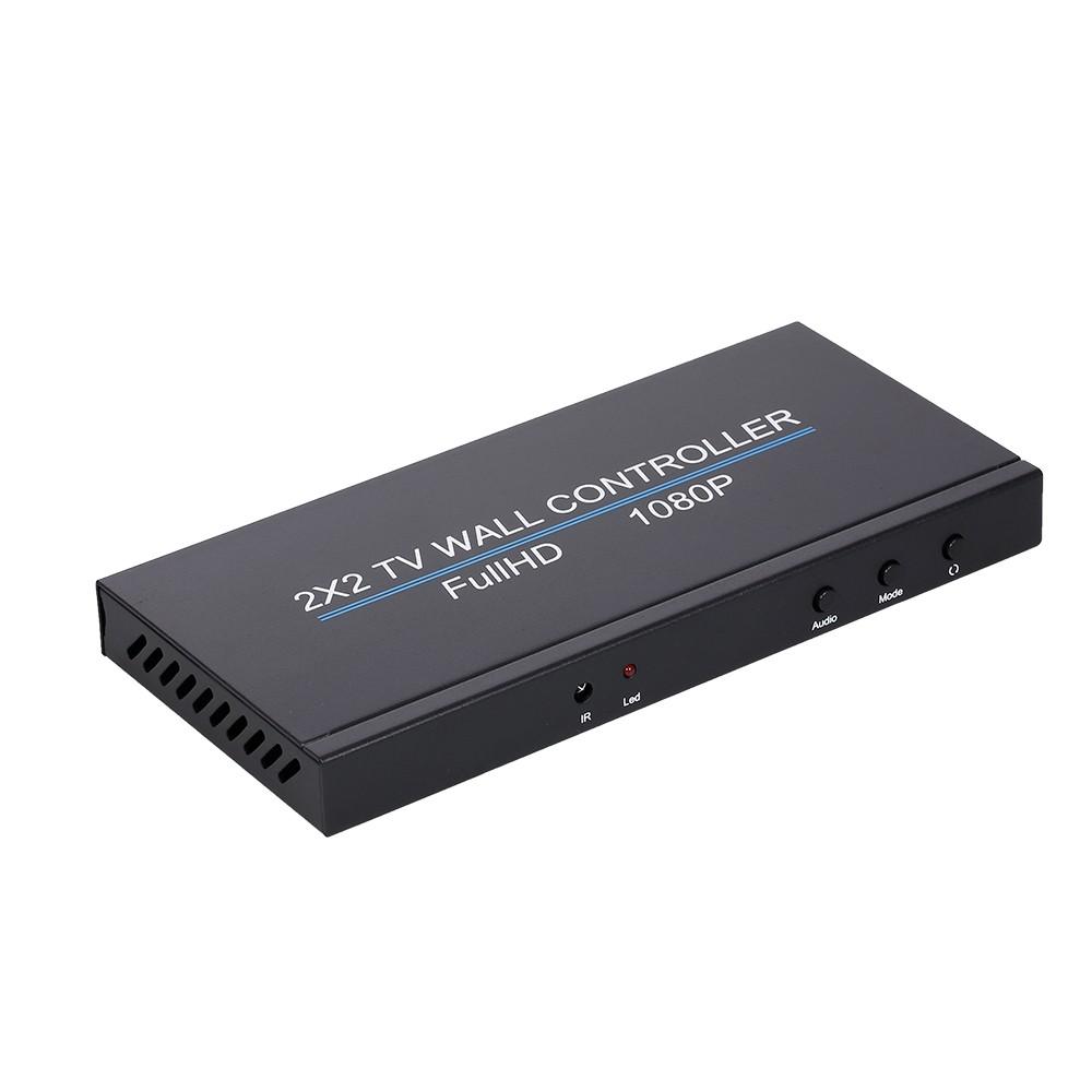 Others |   NK-BT14 4 Channel TV Video Wall Controller 2×2 1×3 1×2 1×4 4×1 3×1 2×1 HDMI DVI VGA USB Video Processor 1920*1080P 60Hz Wall TV Splicing Screen EU Plug Computer Peripherals Others