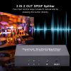 Others |   NK-T32 3 In 2 Out Toslink Cable Switch Splitter SPDIF/TOSLINK Optical Audio 3×2 Switcher SPDIF Splitter With IR Remote Control Computer Peripherals Others