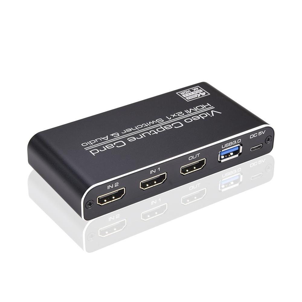 Others |   NK-X6 HDMI to USB3.0 Video Capture Card 4K 1080P HDMI 2-in-1 Switcher&Audio Compatible with PS4/XBOX/Recording/Live Streaming Computer Peripherals Others