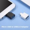 Others |   OTG Adapter Micro USB to USB2.0 Adapter Portable Micro USB Adapter Mini Size Plug and Play Wide Compatibility Black Computer Peripherals Others