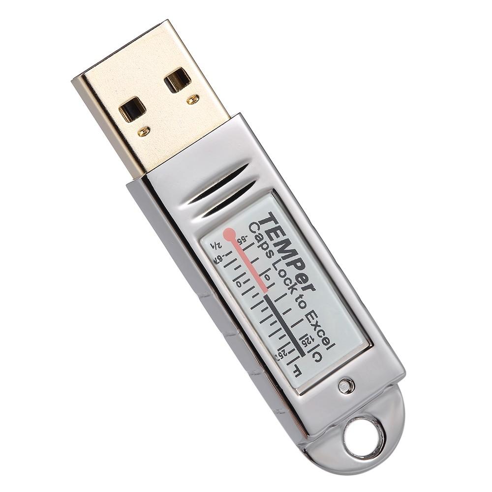 Others |   PCsensor USB Thermometer Hygrometer Temperature Sensor Data Logger Recorder for PC Laptop Silver Computer Peripherals Others