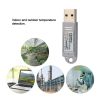 Others |   PCsensor USB Thermometer Hygrometer Temperature Sensor Data Logger Recorder for PC Laptop Silver Computer Peripherals Others