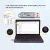 Others |   PCsensor USB Thermometer Hygrometer Temperature Sensor Data Logger Recorder for PC Laptop Silver Computer Peripherals Others