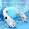 Others |   Portable Rechargeable Bladeless Neck Hanging Fan 3-gear Adjustable Wind 360° Wind Output LED Digital Display Screen White Computer Peripherals Others