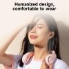 Others |   Portable Rechargeable Bladeless Neck Hanging Fan 3-gear Adjustable Wind 360° Wind Output LED Digital Display Screen White Computer Peripherals Others