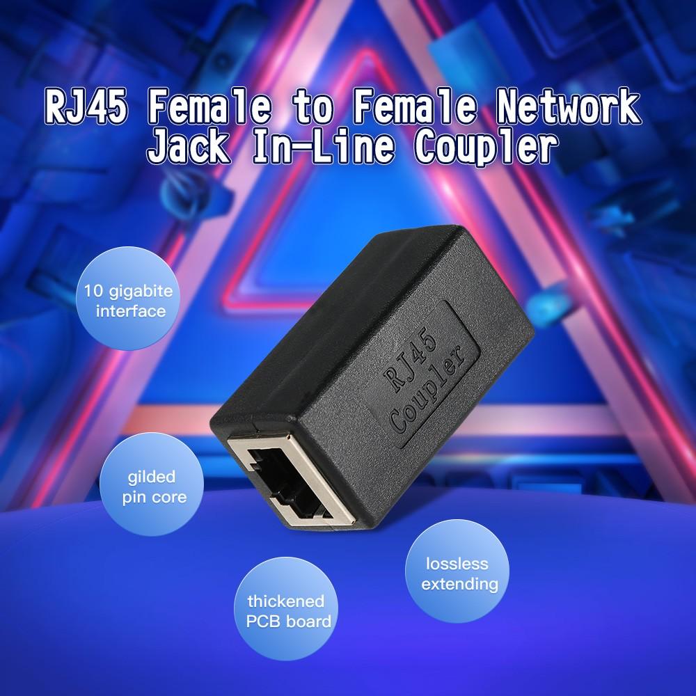 Others |   RJ45 Coupler In-Line Coupler CAT 5/CAT 6/CAT 7 LAN Ethernet Cable Extender Adapter Connector Female to Female Straight Modular Plug Networking Others