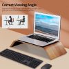 Others |   SAMDI Wooden Stand All-in-one Machine Monitor Laptop Holder Strong Bearing Capacity Stable Wooden Bracket Replacement for iMac Computer Peripherals Others