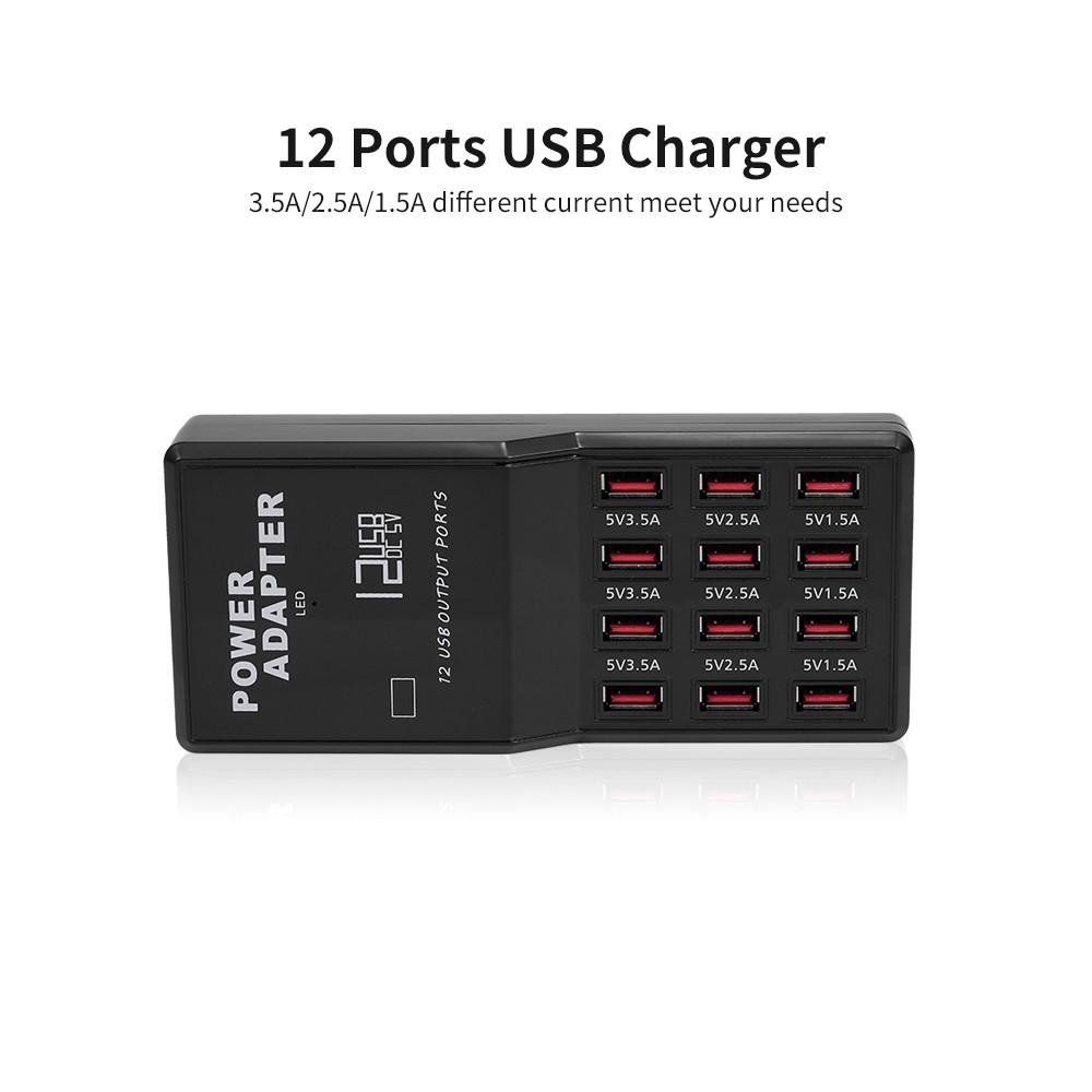 Others |   Smart Charging Station with 12 Ports USB Charging Dock USB Charger of Universal Compatibility Charging Station for Family and Office Use Computer Peripherals Others