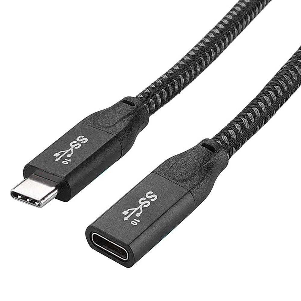 Others |   USB-C 3.1 Gen2 20Gbps Extension Cable PD100W Quick Charge 4K Video Compatible with Thunderbolt3 External Hard Disk, Black 0.3m Computer Peripherals Others