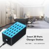 Others |   USB Smart Charger with 20 Ports Power Adapter of Universal Compatibility Charging Station for Family and Office Use Computer Peripherals Others