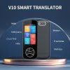 Others |   V10 Smart Translator Support Online/Offline/Photo Translation 3 inch Touch Screen Aluminum Alloy Shell 1500mAh Battery Grey Computer Peripherals Others