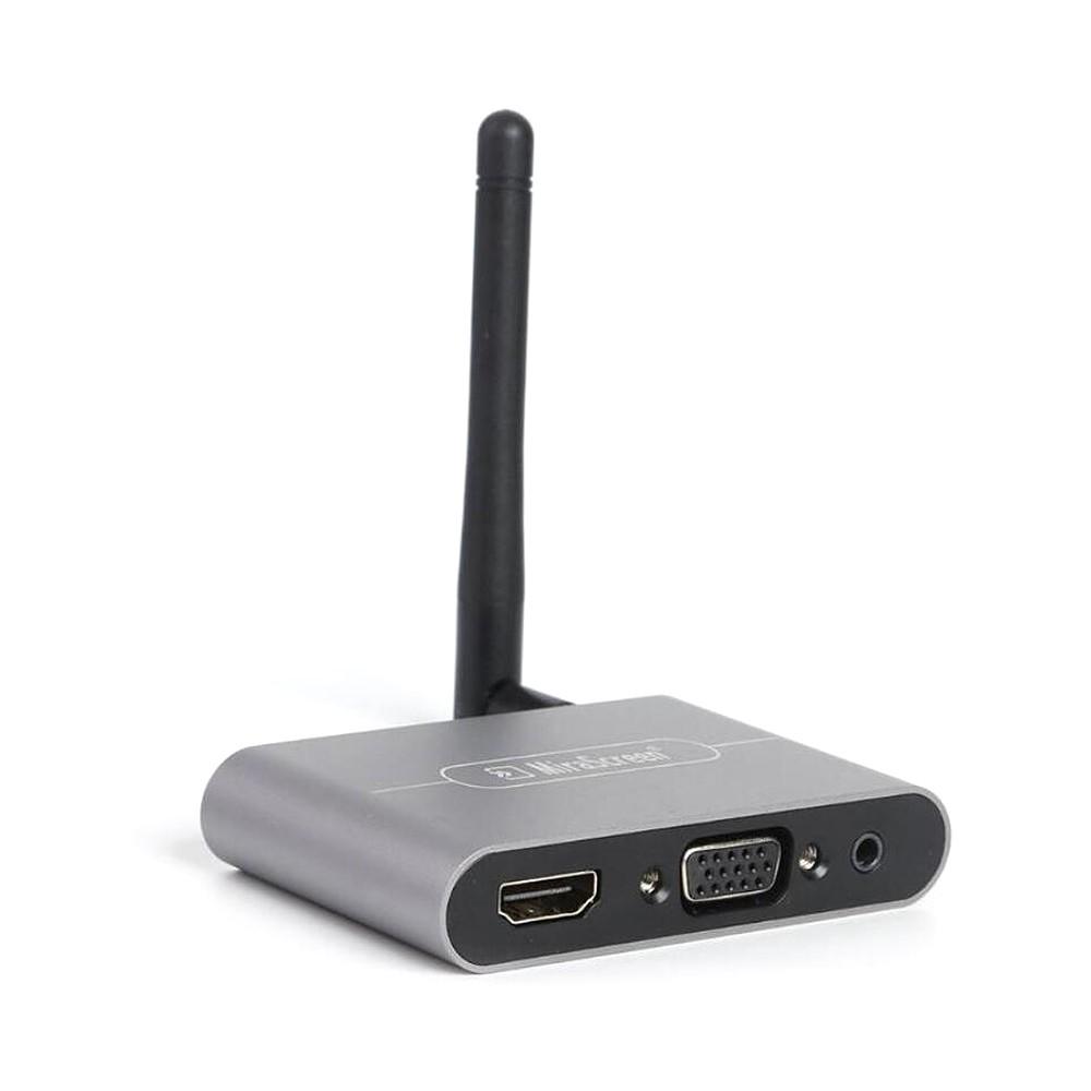 Others |   X6W Plus 4K Wireless Display Receiver 2.4GHz&5GHz Dual-frequency Wireless Dongle with External Antenna HD VGA Audio Ports Computer Peripherals Others