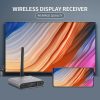 Others |   X6W Plus 4K Wireless Display Receiver 2.4GHz&5GHz Dual-frequency Wireless Dongle with External Antenna HD VGA Audio Ports Computer Peripherals Others