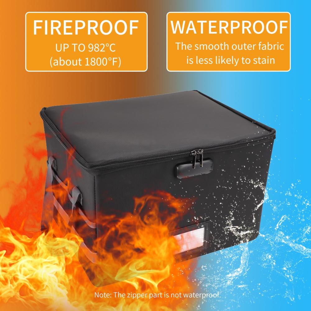 Packing & Shipping Supplies |   Fireproof Document Bag Fireproof Waterproof Storage Box with Lock Suitable for Hanging Letter/Legal Folder Magazine Files Book Portable Home Office Car Safe Box Packing & Shipping Supplies Packing & Shipping Supplies