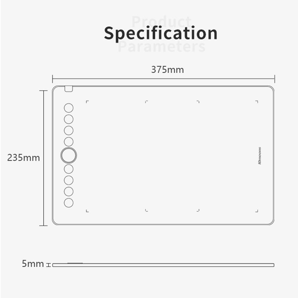 Painting Supplies |   10moons Digital Graphics Drawing Tablet 9.45×6.1 inch Working Area Painting Supplies Painting Supplies