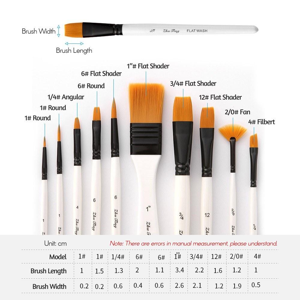 Painting Supplies |   10pcs Paint Brushes Set Kit Painting Supplies Painting Supplies