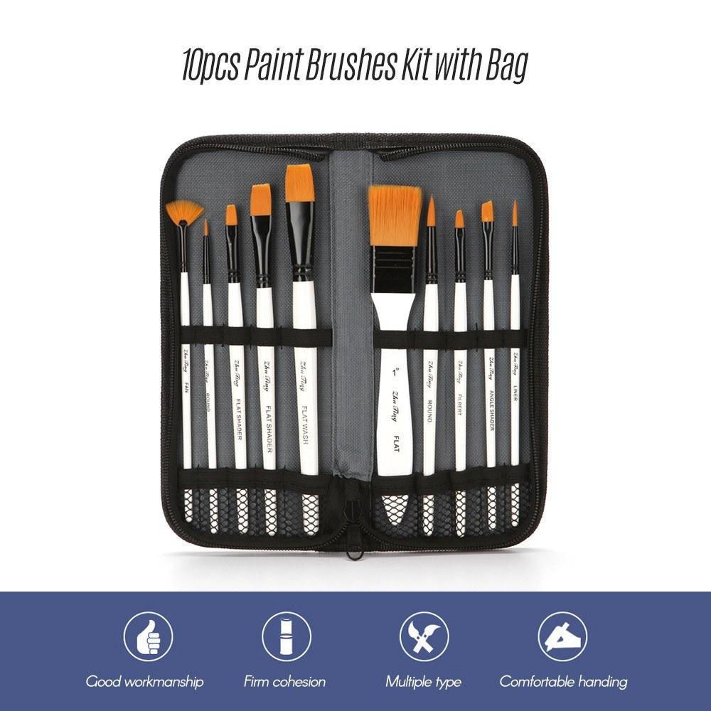 Painting Supplies |   10pcs Paint Brushes Set Kit Painting Supplies Painting Supplies