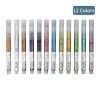 Painting Supplies |   12 Colors Glitter Metallic Marker Pens Set Paint Pens for Black Paper Drawing Painting Journal Diary Card Making DIY Craft Projects Scrapbooking Metal Glass Painting Supplies Painting Supplies