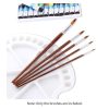 Painting Supplies |   13pcs Professional Art Paint Brushes Set Long Wooden Handle Nylon Hair Paintbrush for Acrylic Oil Watercolor Gouache Face Painting Drawing Art Supplies Painting Supplies Painting Supplies