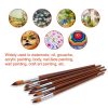 Painting Supplies |   13pcs Professional Art Paint Brushes Set Long Wooden Handle Nylon Hair Paintbrush for Acrylic Oil Watercolor Gouache Face Painting Drawing Art Supplies Painting Supplies Painting Supplies