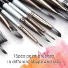 Painting Supplies |   15pcs/set Artist Paint Brushes Set with Scraper Sponge Ball Painting Supplies Painting Supplies