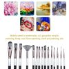 Painting Supplies |   15pcs/set Artist Paint Brushes Set with Scraper Sponge Ball Painting Supplies Painting Supplies