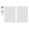 Painting Supplies |   2pcs Clear Acrylic Magnetic Dry Erase Board Weekly Planner and To Do List Board Painting Supplies Painting Supplies