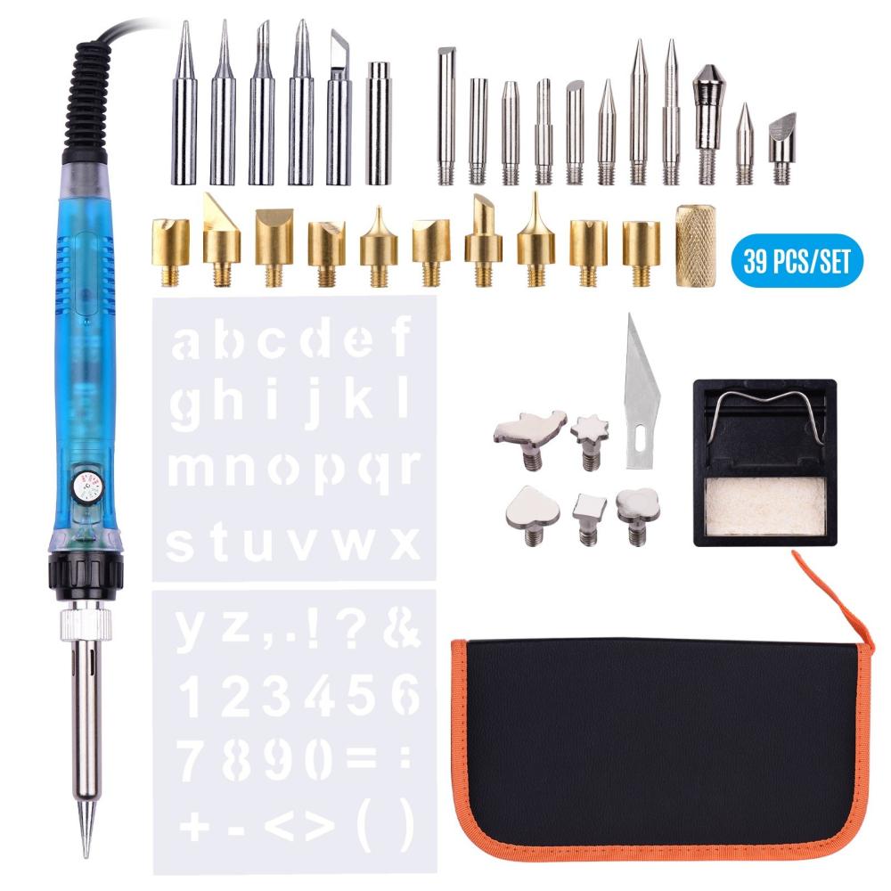 Painting Supplies |   39 Pieces Wood Burning Tool Kit Pyrography Pen Adjustable Temperature from 200-480℃ for Beginners Adults Wood Burning Carving Embossing Soldering Painting Supplies Painting Supplies