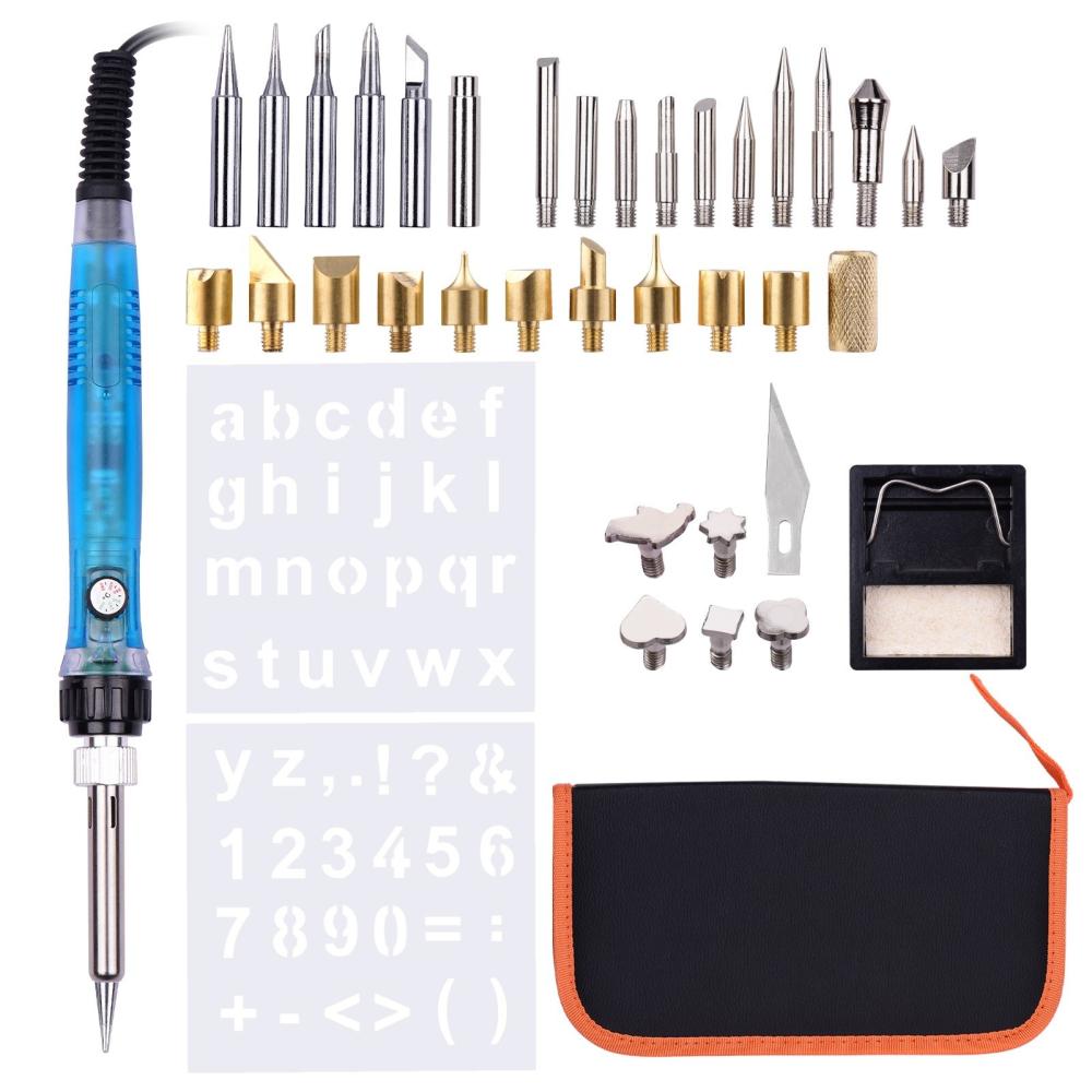 Painting Supplies |   39 Pieces Wood Burning Tool Kit Pyrography Pen Adjustable Temperature from 200-480℃ for Beginners Adults Wood Burning Carving Embossing Soldering Painting Supplies Painting Supplies