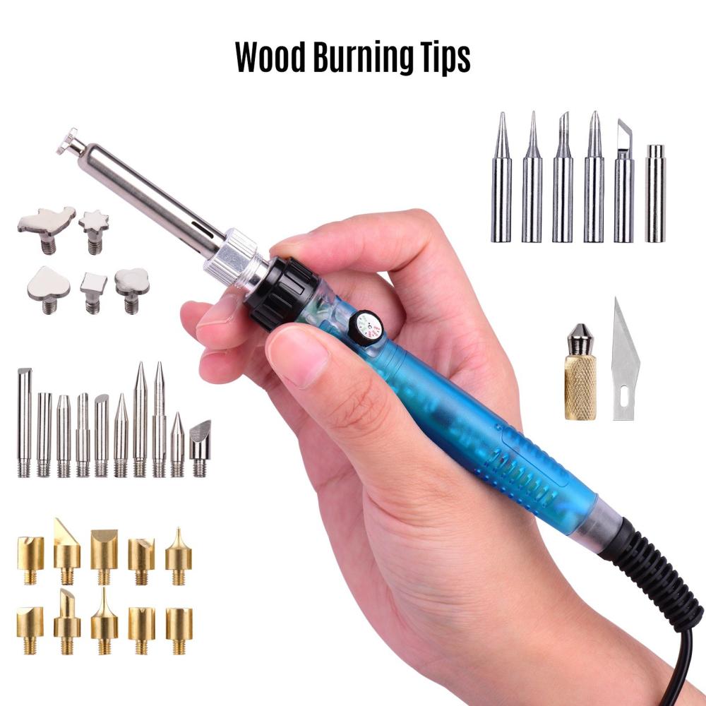 Painting Supplies |   39 Pieces Wood Burning Tool Kit Pyrography Pen Adjustable Temperature from 200-480℃ for Beginners Adults Wood Burning Carving Embossing Soldering Painting Supplies Painting Supplies