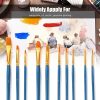 Painting Supplies |   50 PCS Nylon Hair Paint Brushes Set Painting Supplies Painting Supplies