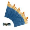 Painting Supplies |   50 PCS Nylon Hair Paint Brushes Set Painting Supplies Painting Supplies