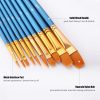 Painting Supplies |   50 PCS Nylon Hair Paint Brushes Set Painting Supplies Painting Supplies