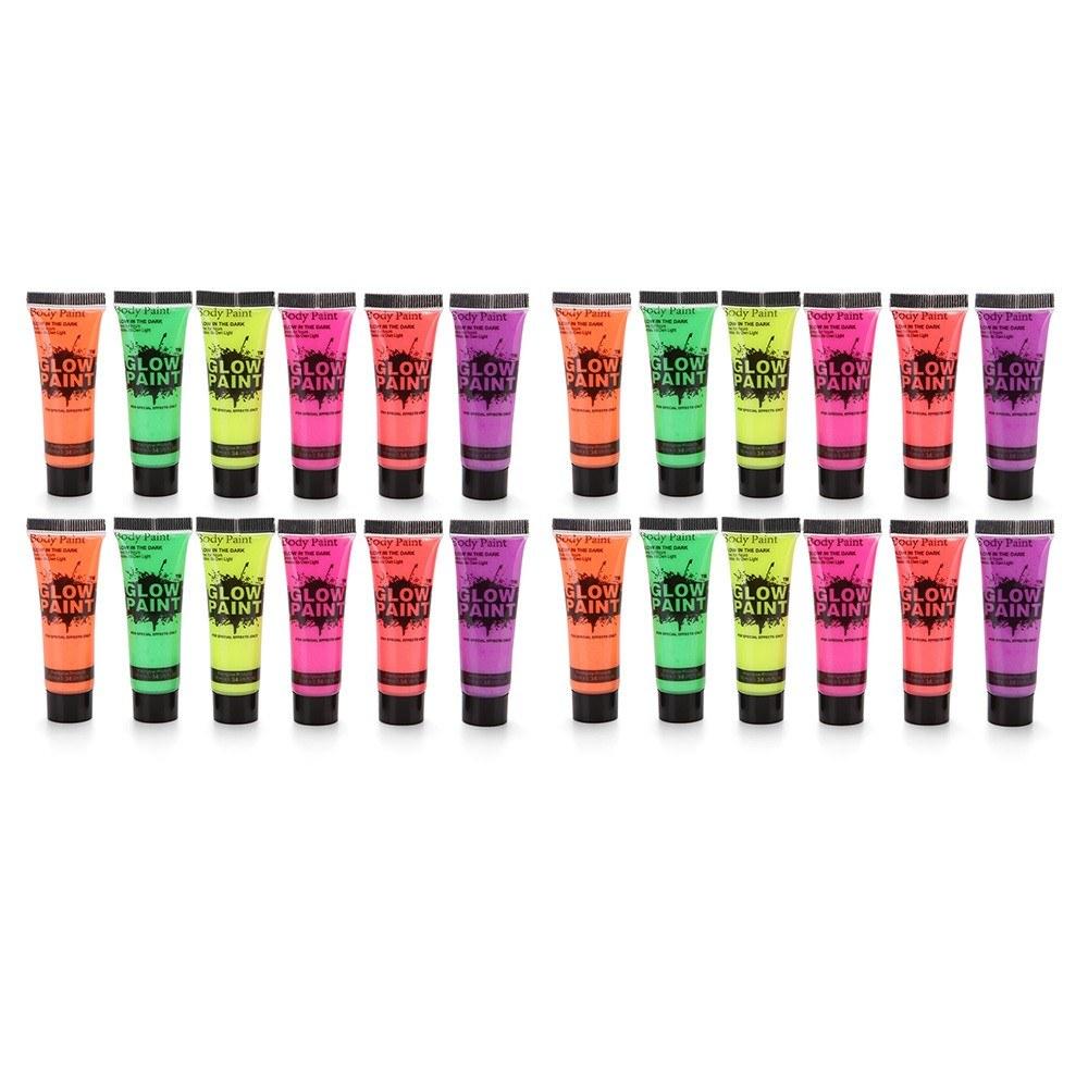 Painting Supplies |   6 Tubes 10ml/0.34oz Art Body Paint Glow in Dark or UV Light Face & Body Paint Painting Supplies Painting Supplies