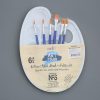 Painting Supplies |   6pcs Paint Brushes and 1pc Palette Tray Set Painting Supplies Painting Supplies