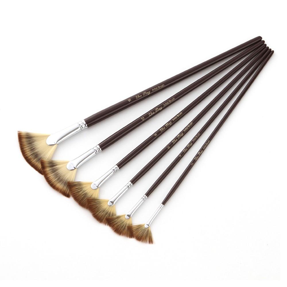 Painting Supplies |   6pcs Professional Fan Paint Brushes Painting Supplies Painting Supplies