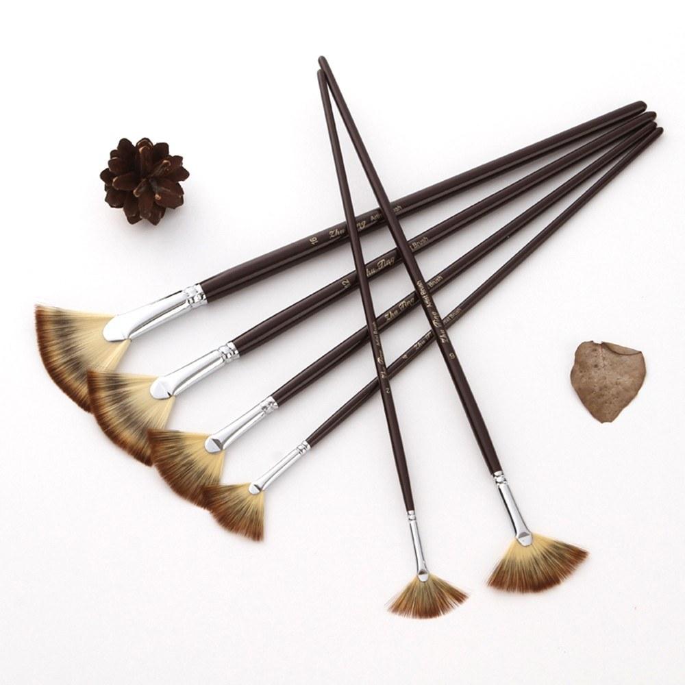 Painting Supplies |   6pcs Professional Fan Paint Brushes Painting Supplies Painting Supplies