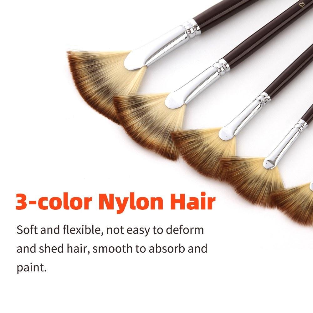 Painting Supplies |   6pcs Professional Fan Paint Brushes Painting Supplies Painting Supplies