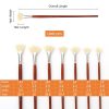 Painting Supplies |   7pcs Oil Paint Brushes Set Professional Fan Brush for Painting with Hog Bristle Natural Hair and Long Wood Handle Artist Fan Brushes for Acrylic / Watercolor Painting Painting Supplies Painting Supplies