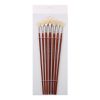 Painting Supplies |   7pcs Oil Paint Brushes Set Professional Fan Brush for Painting with Hog Bristle Natural Hair and Long Wood Handle Artist Fan Brushes for Acrylic / Watercolor Painting Painting Supplies Painting Supplies