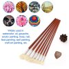 Painting Supplies |   7pcs Oil Paint Brushes Set Professional Fan Brush for Painting with Hog Bristle Natural Hair and Long Wood Handle Artist Fan Brushes for Acrylic / Watercolor Painting Painting Supplies Painting Supplies